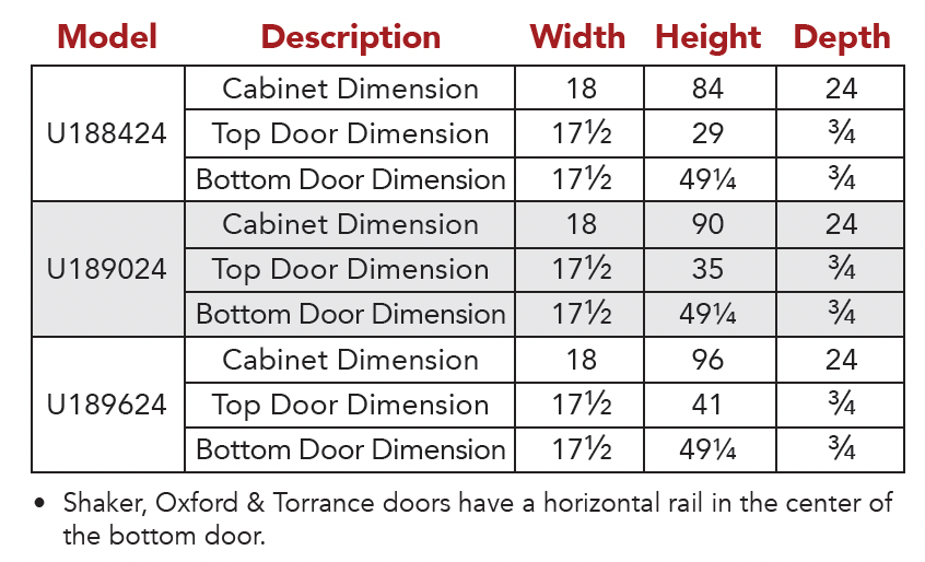 Utility cabinet 2 doors